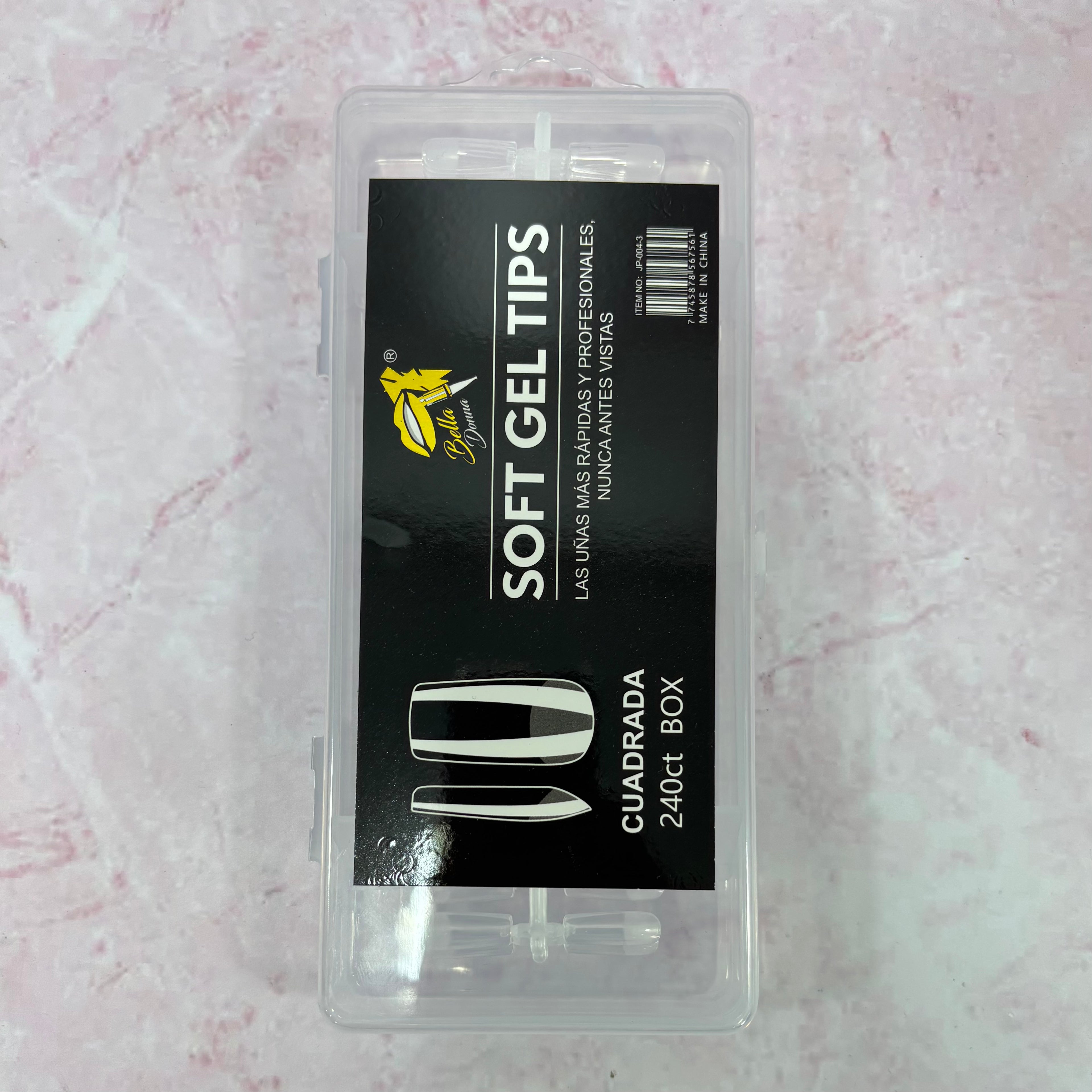 BELLA DONNA UÑAS PRES-ON X 240 CUADRADA