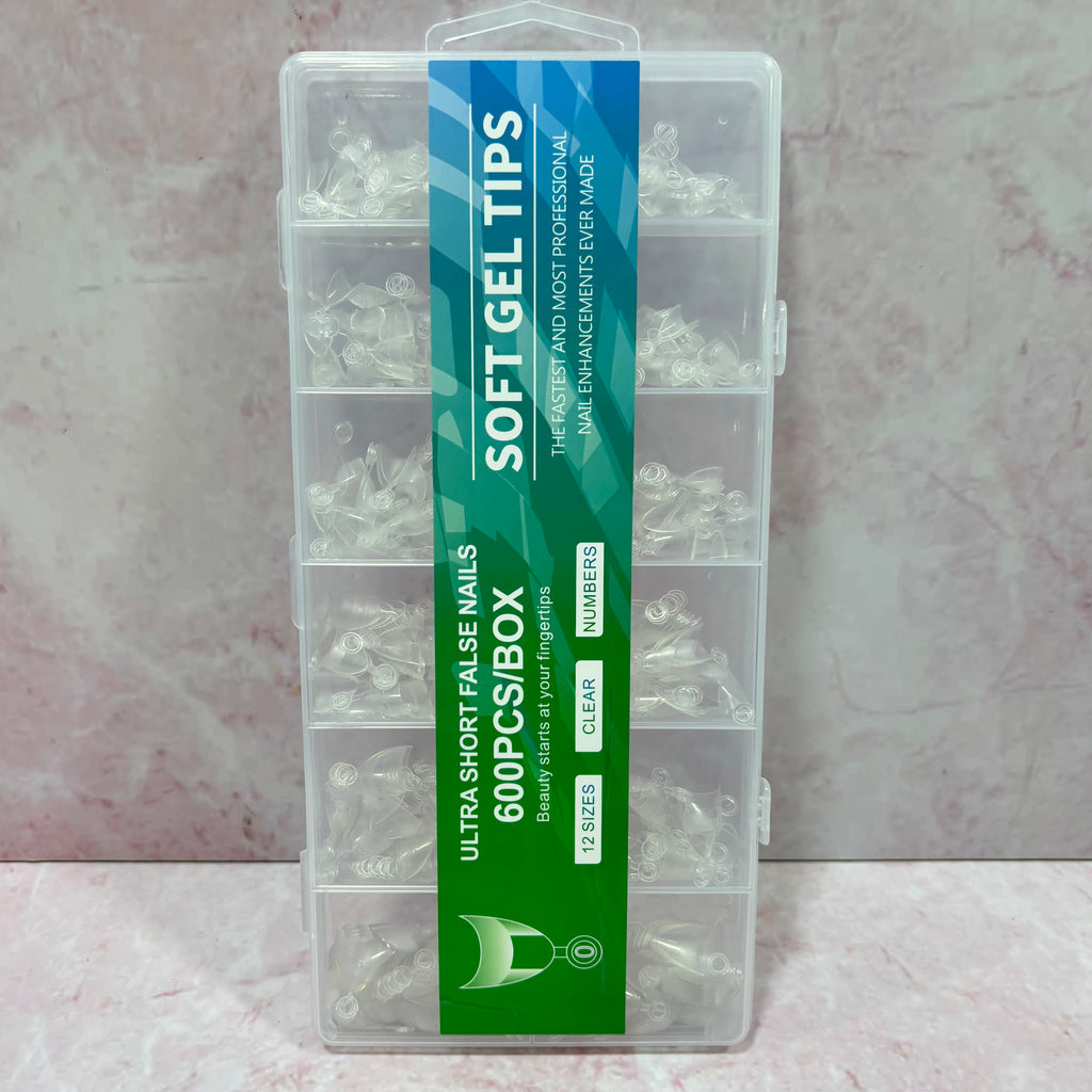 UÑAS SOFT GEL TIPS 600unidades