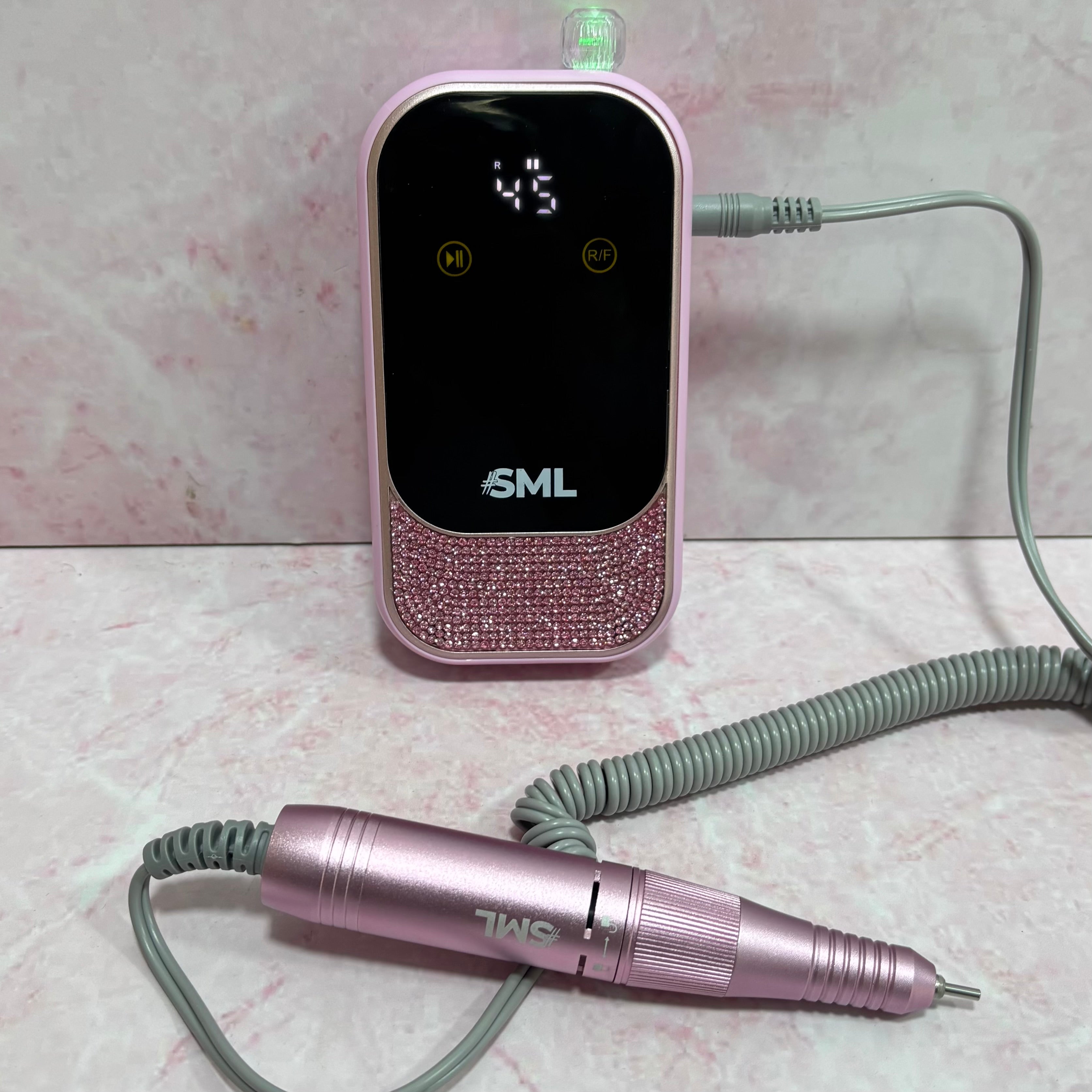 PULIDOR DE UÑAS INALÁMBRICO 45.000 RPM PIEDRAS ROSADO