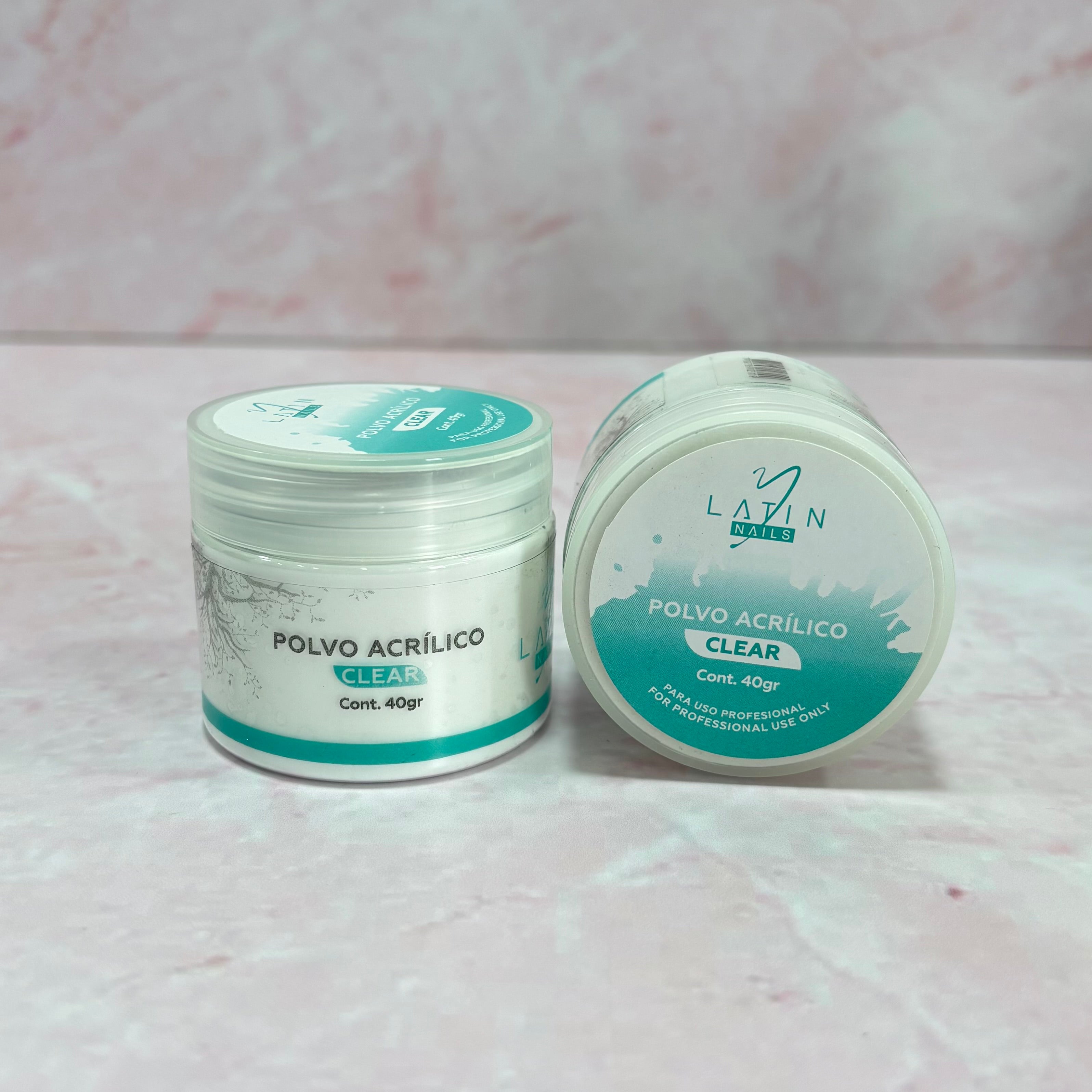 POLVO ACRÍLICO LATIN NAILS 40 gr CLEAR