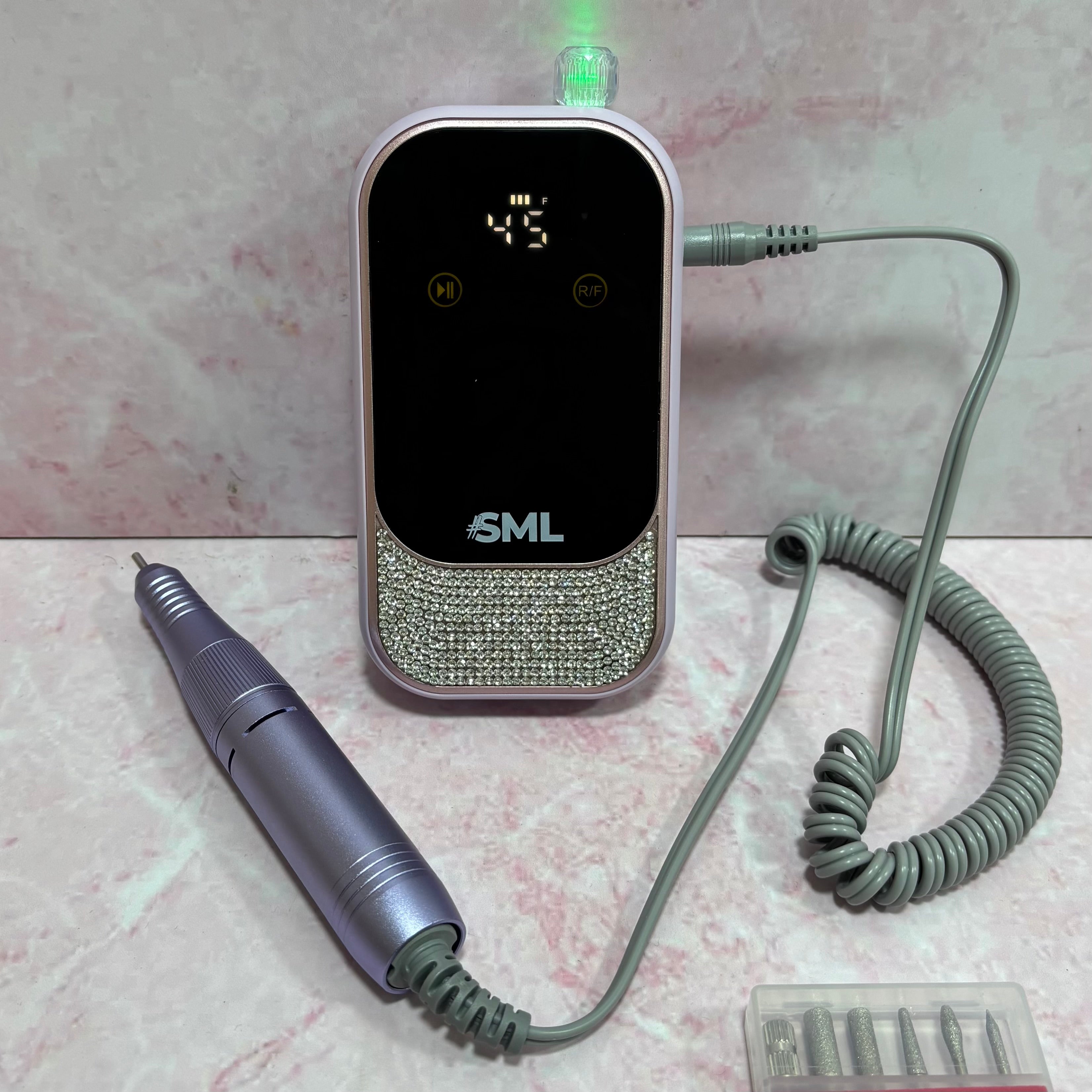 PULIDOR DE UÑAS INALÁMBRICO 45.000 RPM PIEDRAS MORADO 217