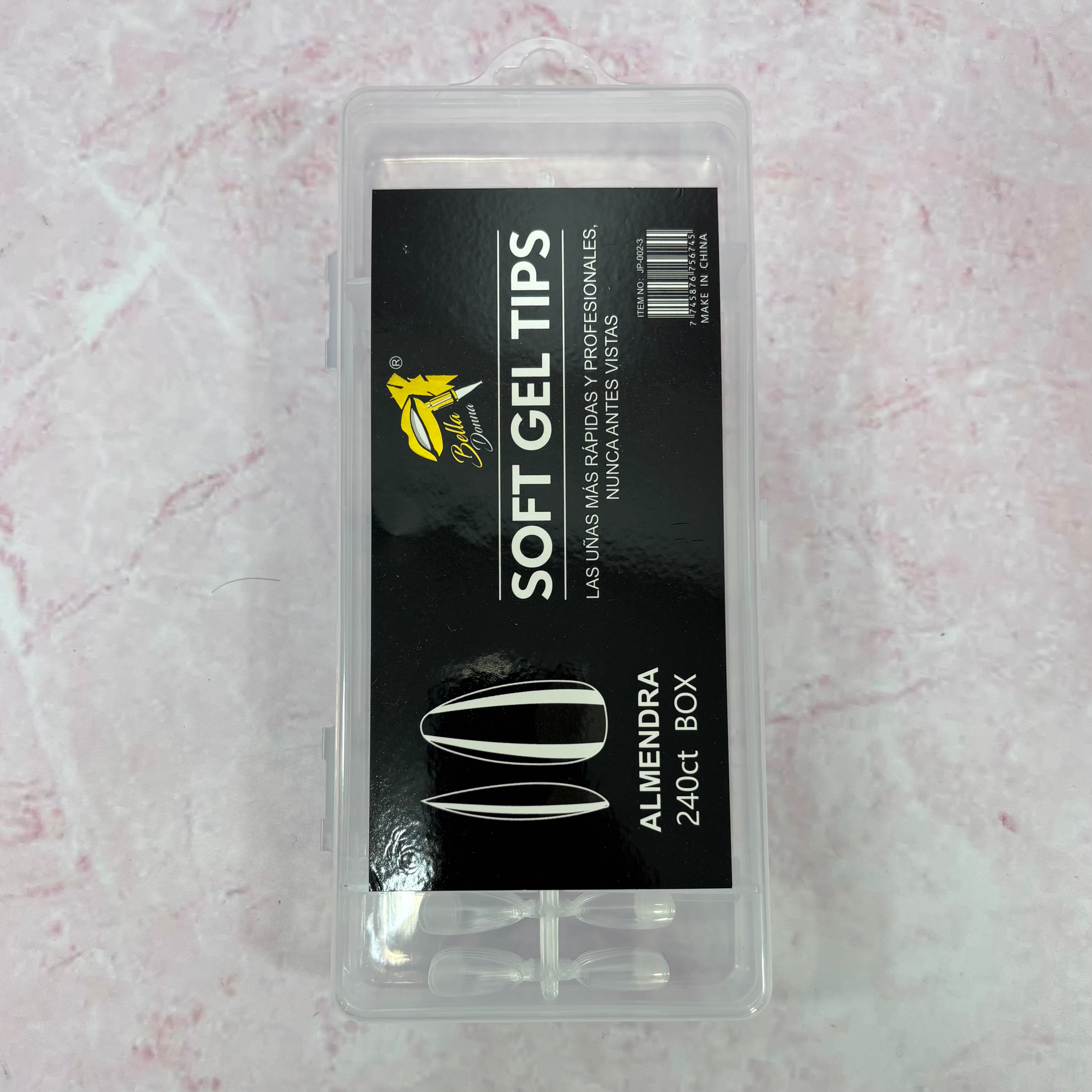 BELLA DONNA UÑAS PRES-ON X 240 ALMENDRA