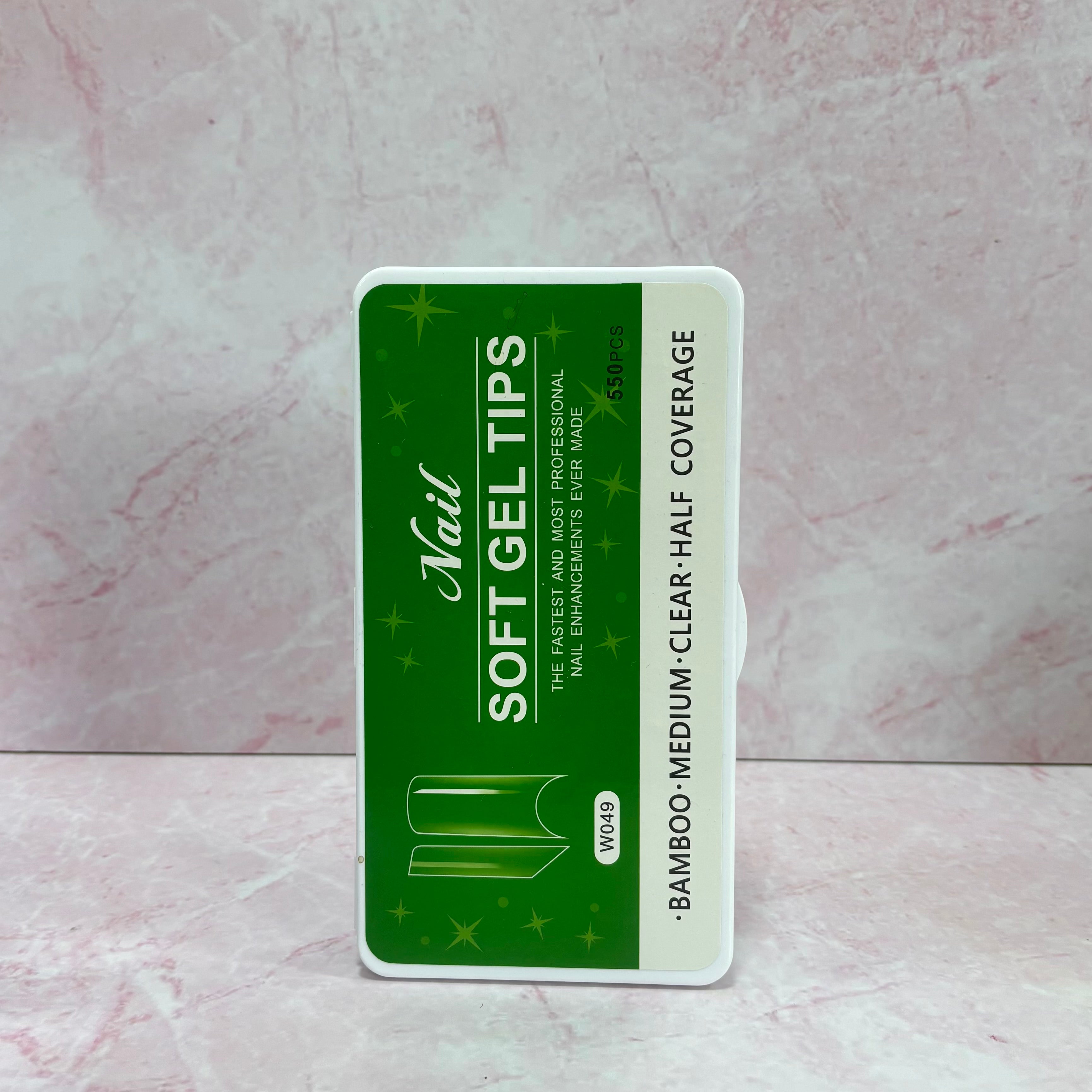 UÑAS PRES-ON X 550 BAMBOO MÉDIUM ( CURVA C )