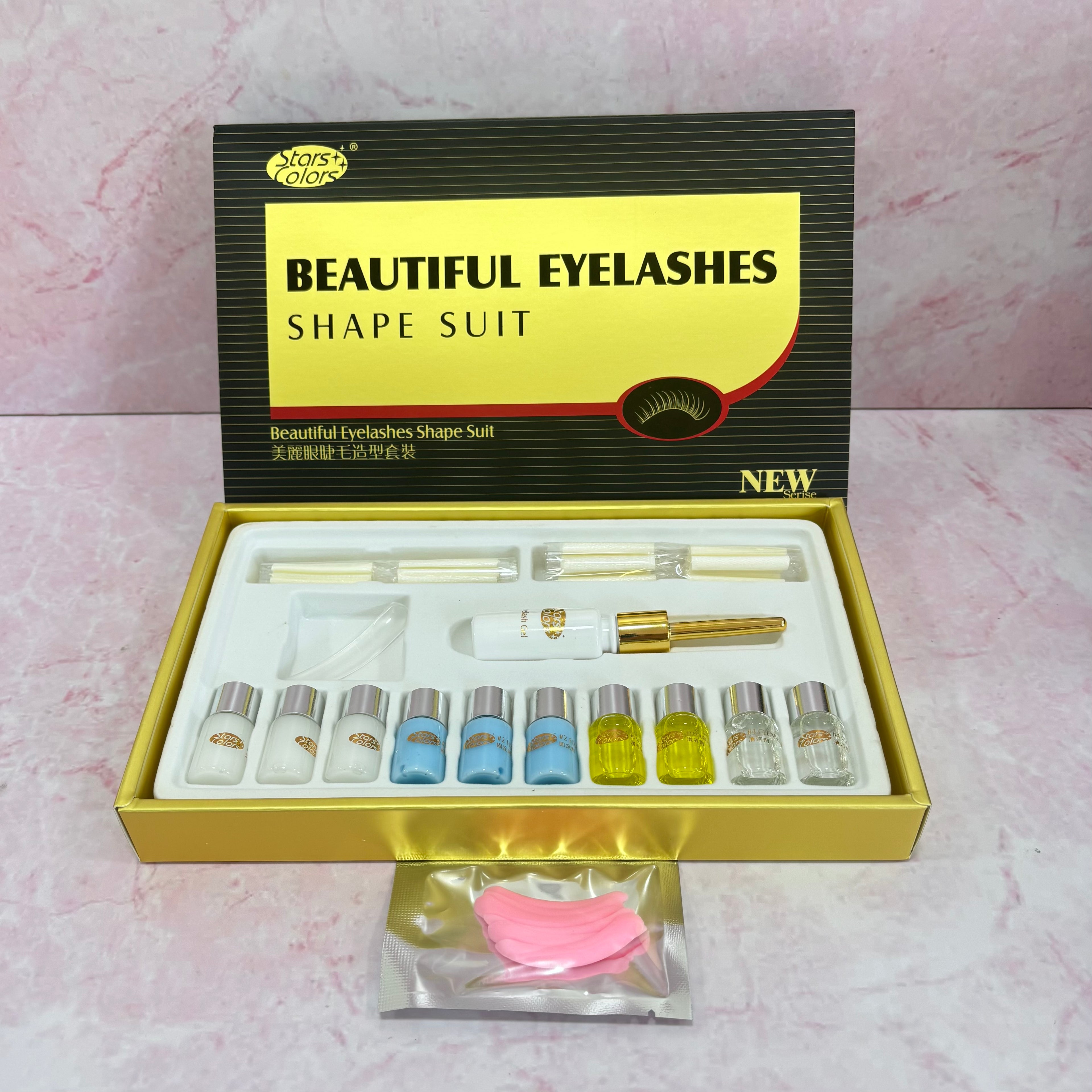 KIT ONDULADO LIFTING DE PESTAÑAS GRIS STAR COLORS