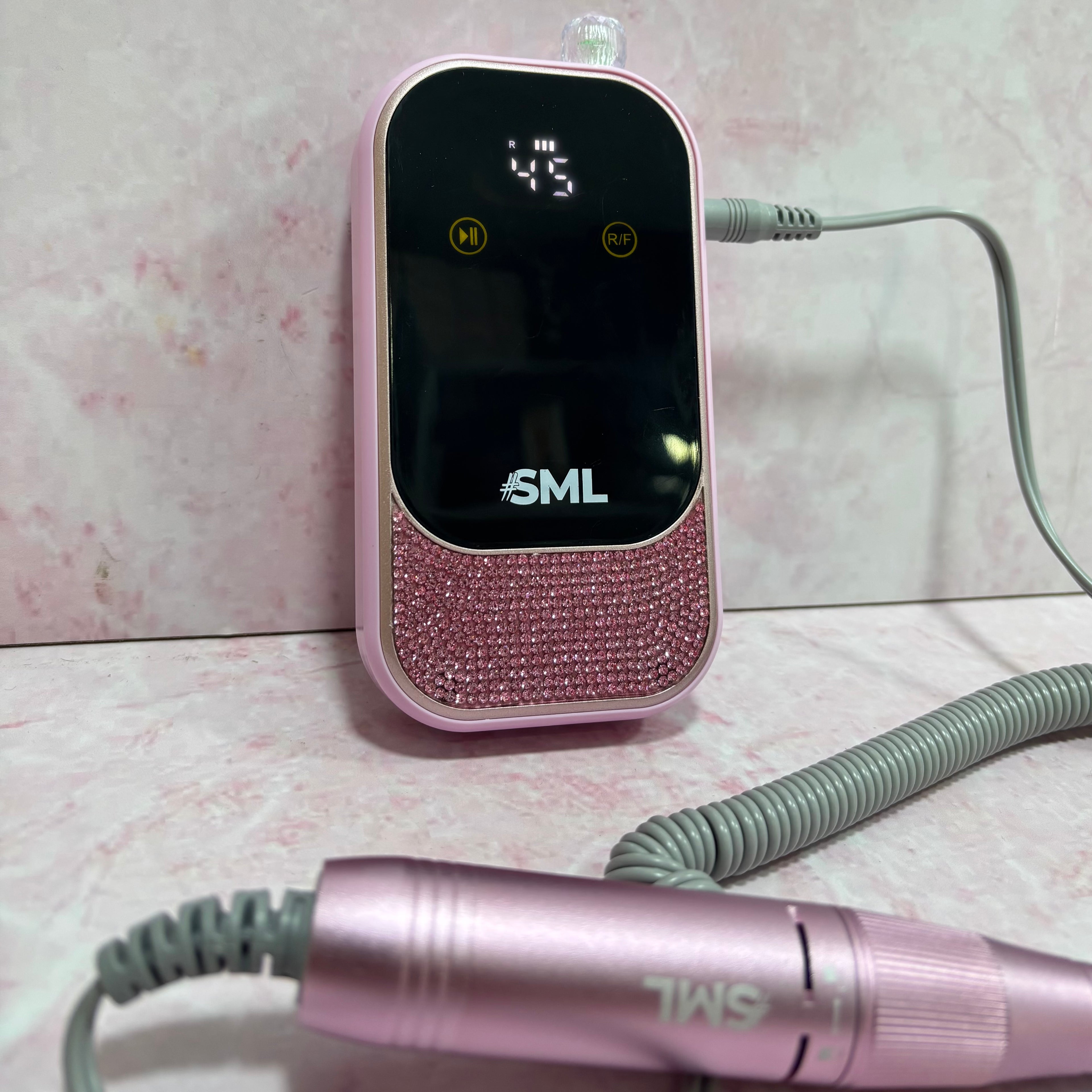 PULIDOR DE UÑAS INALÁMBRICO 45.000 RPM PIEDRAS ROSADO