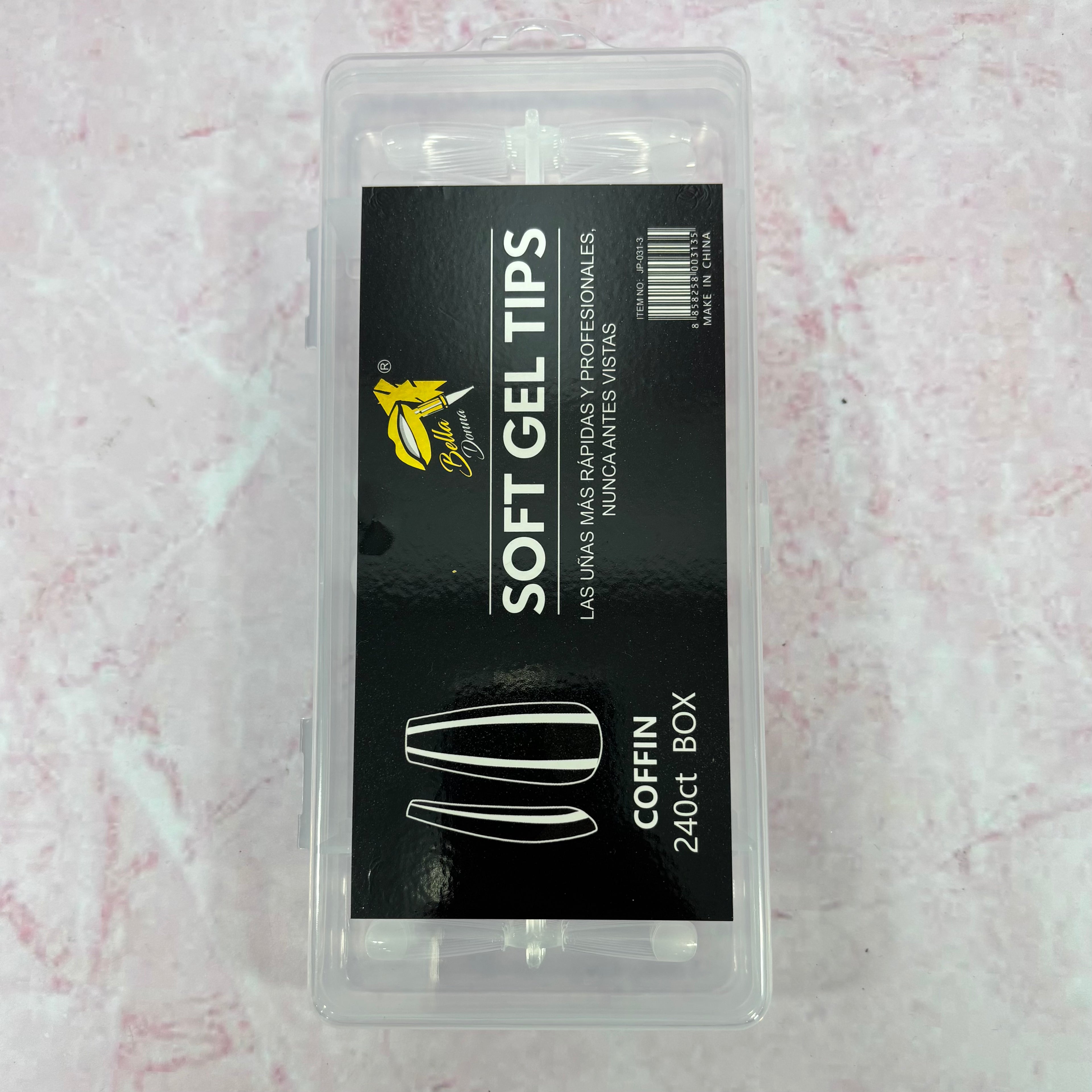 BELLA DONNA UÑAS PRES-ONN X 240 COFFIN