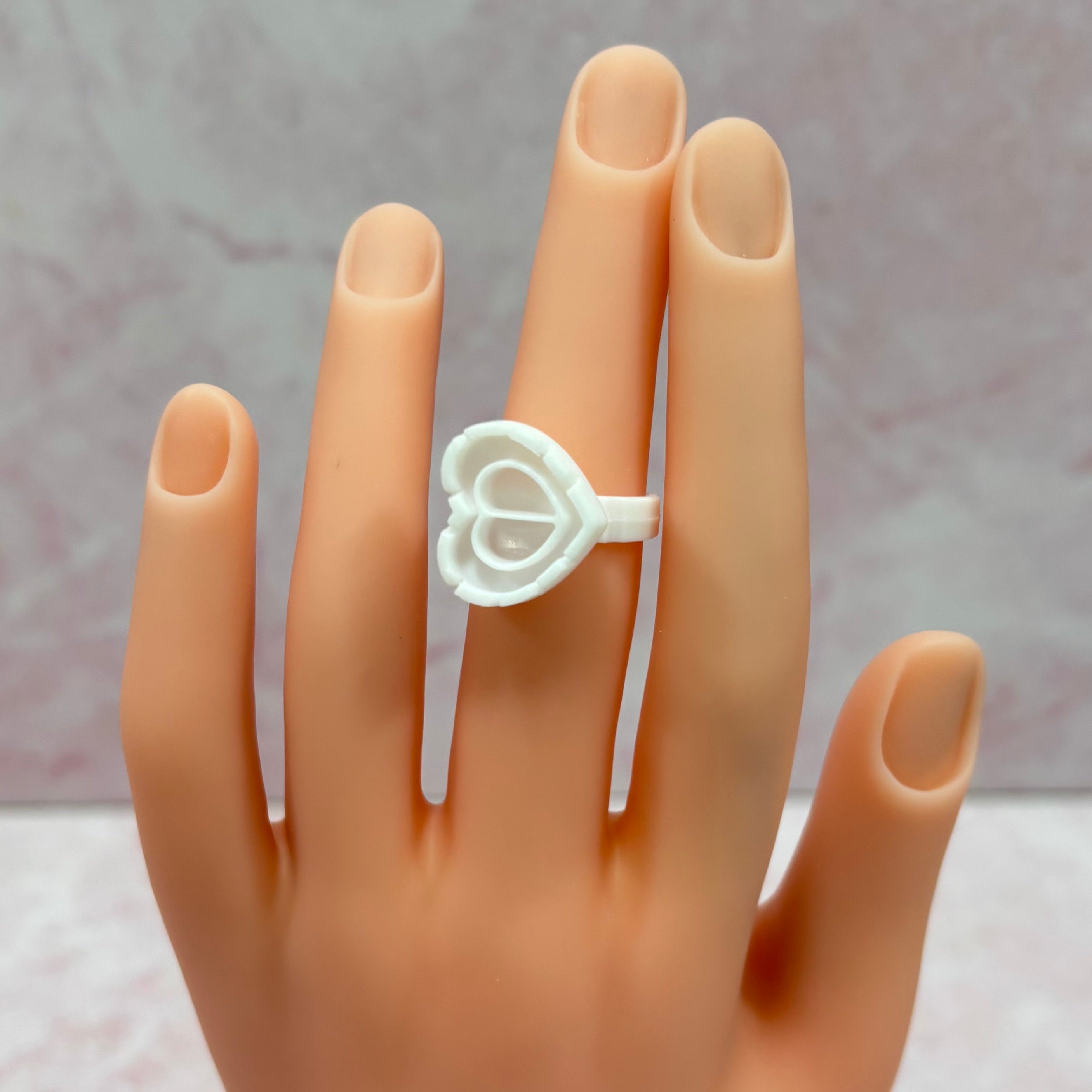 ANILLO CORAZÓN X 100 PLÁSTICO