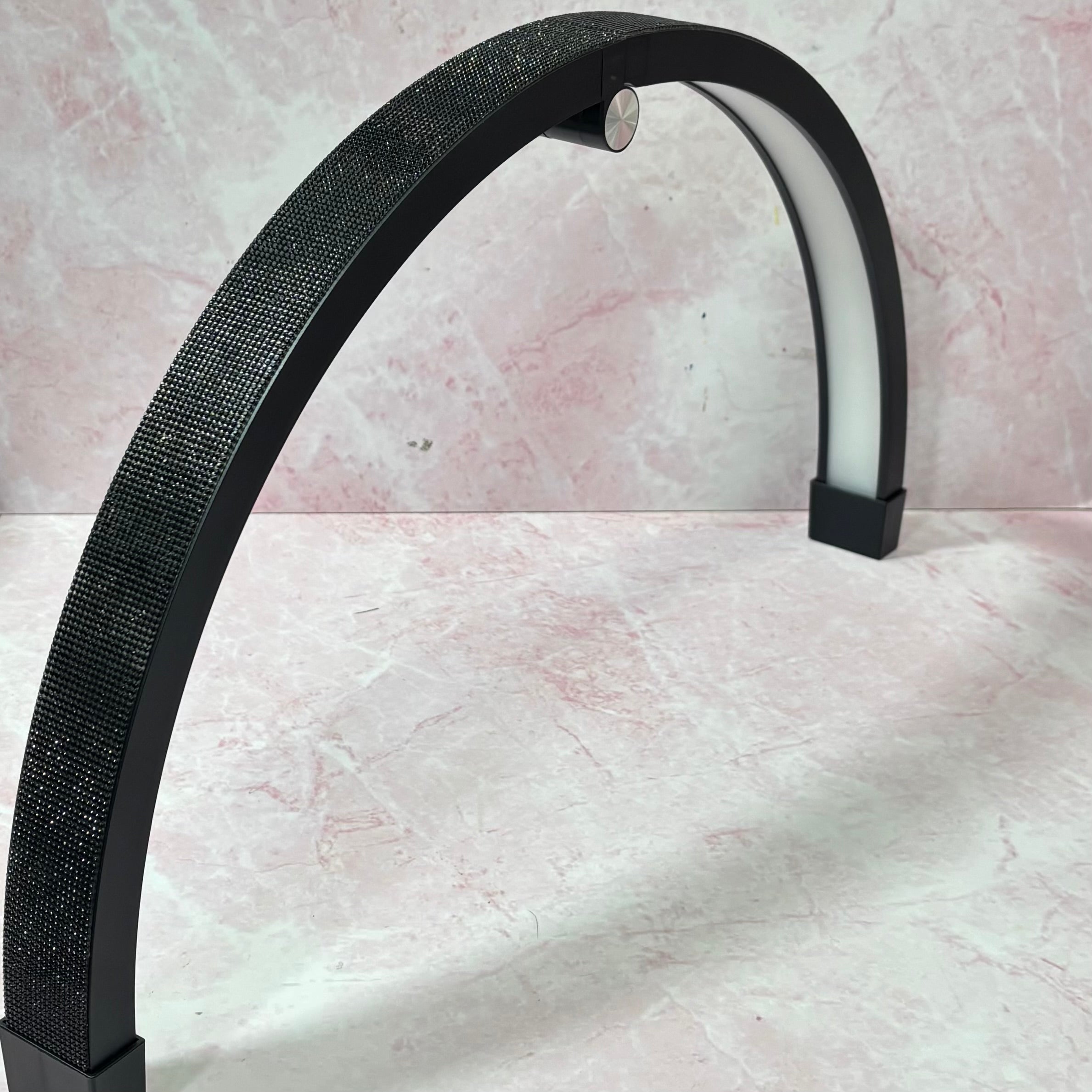 LÁMPARA LUNA MESA GLITTER NEGRA