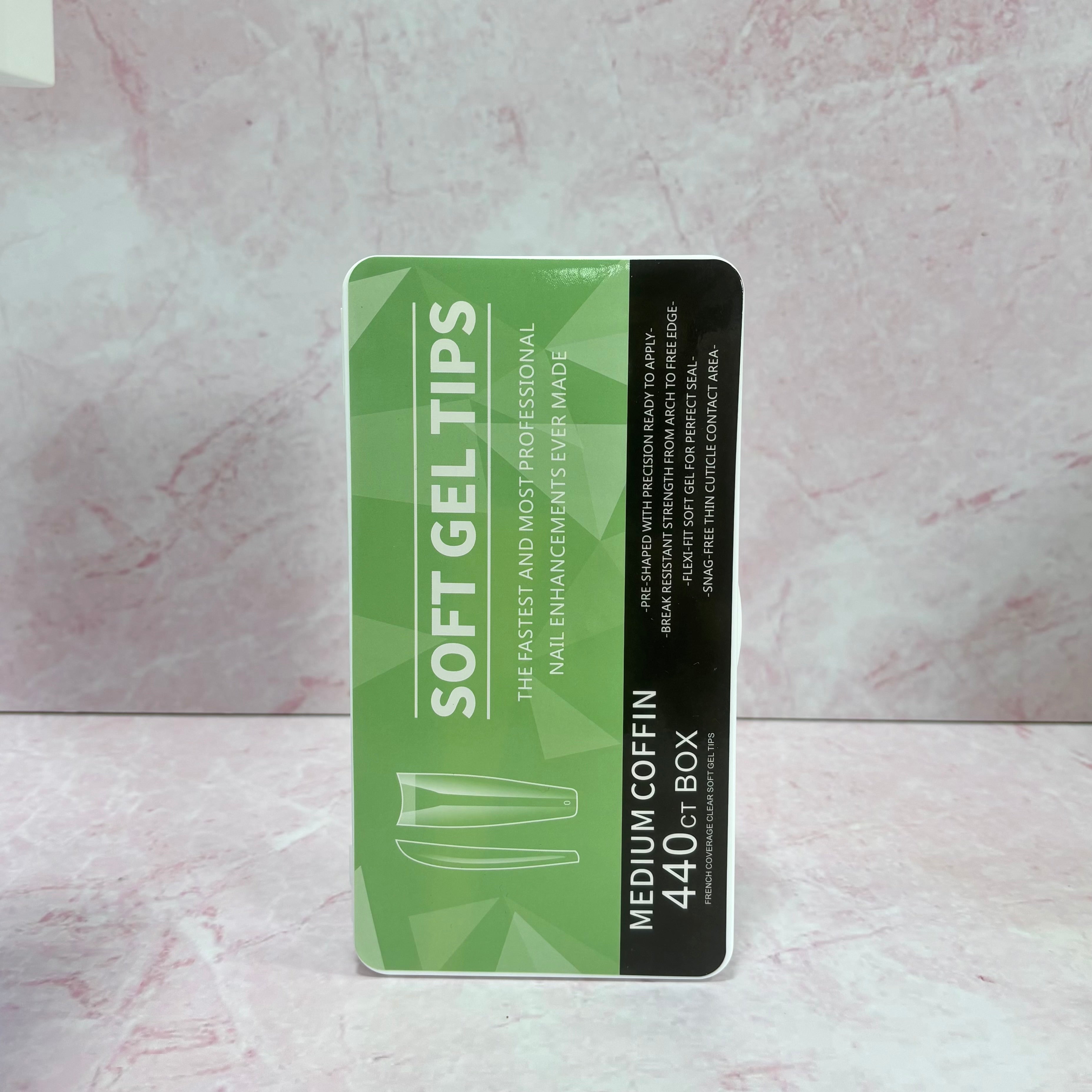 PRES-ON X 440 TIPS COFFIN MEDIANAS