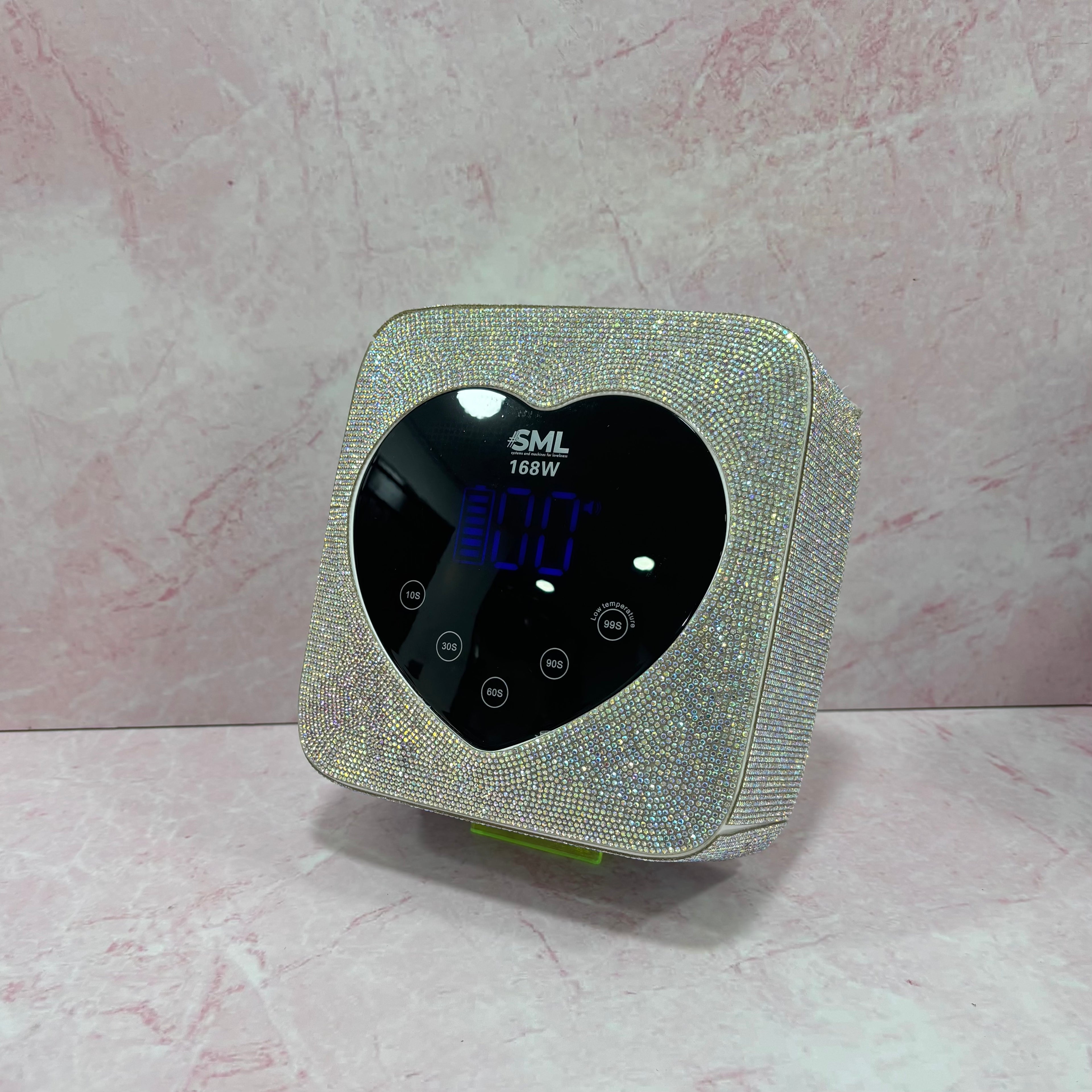 LÁMPARA INALÁMBRICA 168w CORAZÓN PIEDRAS TORNASOL