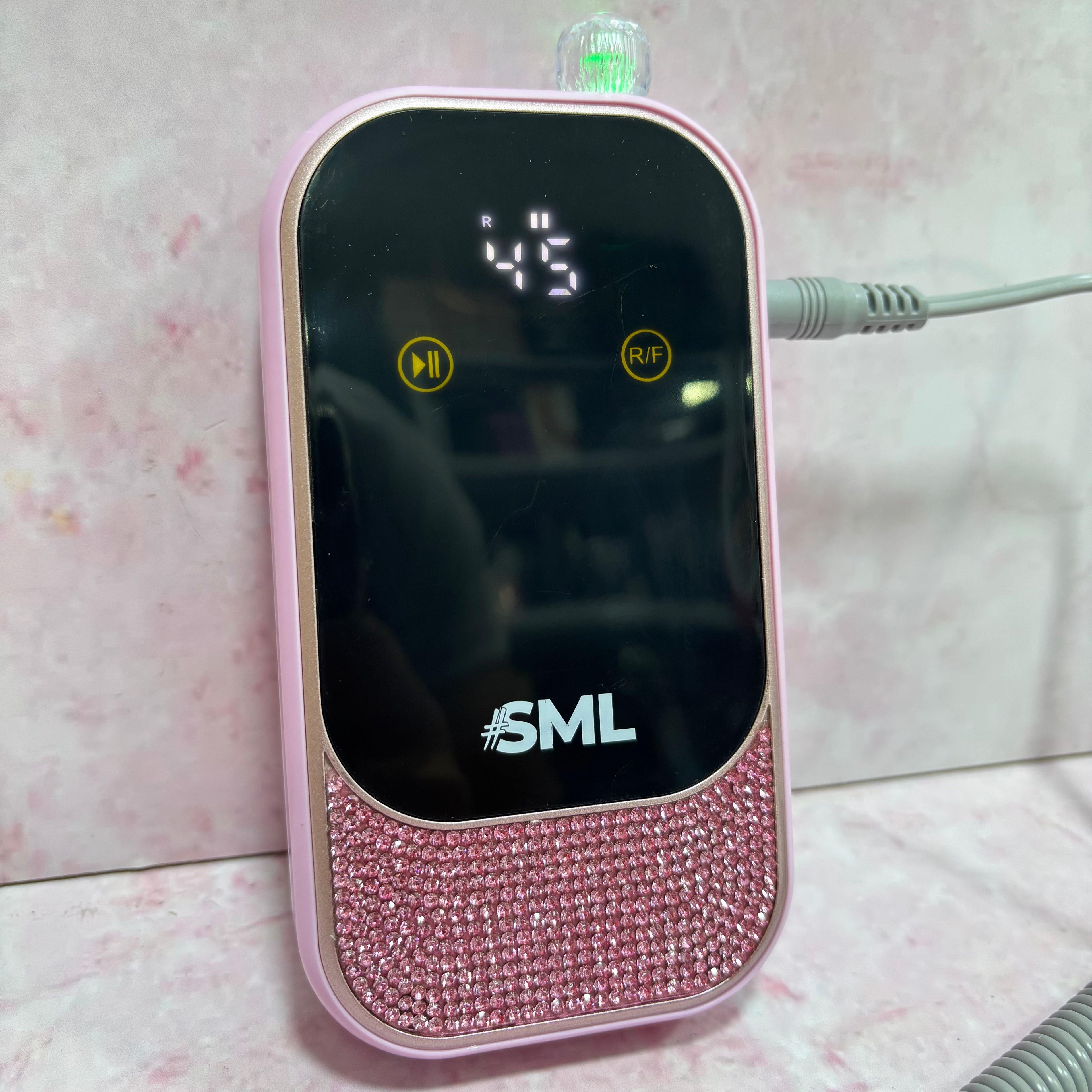 PULIDOR DE UÑAS INALÁMBRICO 45.000 RPM PIEDRAS ROSADO